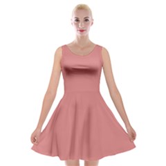 New York Pink	 - 	velvet Skater Dress by ColorfulDresses