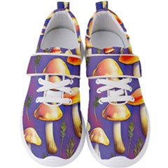 Farmcore Mushrooms Men s Velcro Strap Shoes by GardenOfOphir