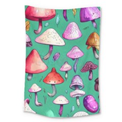 Goblin Mushroom Forest Boho Witchy Large Tapestry by GardenOfOphir