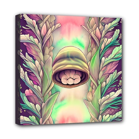 Mystic Mushroom Mini Canvas 8  X 8  (stretched) by GardenOfOphir
