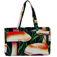 Mushroom Fairy Garden Canvas Work Bag by GardenOfOphir