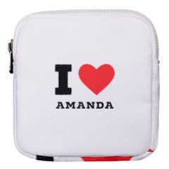 I Love Amanda Mini Square Pouch by ilovewhateva