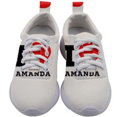 I Love Amanda Kids Athletic Shoes by ilovewhateva