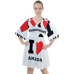 I Love Amanda Boho Button Up Dress by ilovewhateva