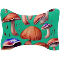 Mushroom Forest Seat Head Rest Cushion by GardenOfOphir