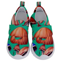 Mushroom Forest Kids  Velcro No Lace Shoes by GardenOfOphir