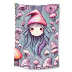 Witchy Mushroom Forest Large Tapestry by GardenOfOphir
