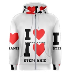 I Love Stephanie Men s Zipper Hoodie by ilovewhateva