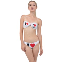 I Love Stephanie Classic Bandeau Bikini Set by ilovewhateva