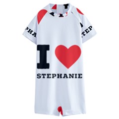 I Love Stephanie Kids  Boyleg Half Suit Swimwear by ilovewhateva