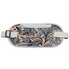 Texture Ornament Paisley Rounded Waist Pouch by Jancukart