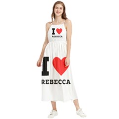 I Love Rebecca Boho Sleeveless Summer Dress by ilovewhateva
