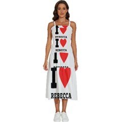 I Love Rebecca Sleeveless Shoulder Straps Boho Dress by ilovewhateva