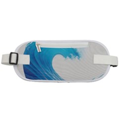 Wave Tsunami Tidal Wave Ocean Sea Water Rounded Waist Pouch by Pakemis
