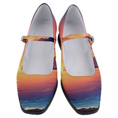Sunset Ocean Beach Water Tropical Island Vacation 3 Women s Mary Jane Shoes by Pakemis