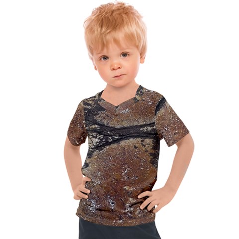 Rustic Charm Abstract Print Kids  Sports Tee by dflcprintsclothing