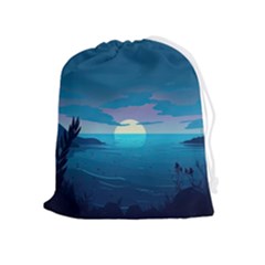 Ai Generated Ocean Sea Water Anime Nautical 2 Drawstring Pouch (xl) by Pakemis
