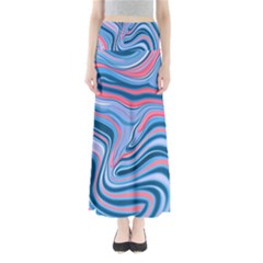 Fluid Art - Abstract And Modern Full Length Maxi Skirt by GardenOfOphir