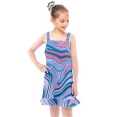 Fluid Art - Abstract And Modern Kids  Overall Dress by GardenOfOphir