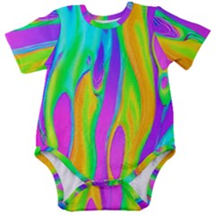 Fluid Background - Fluid Artist - Liquid - Fluid - Trendy Baby Short Sleeve Bodysuit by GardenOfOphir