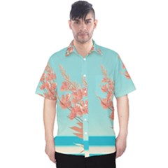 Beach Ocean Flowers Floral Flora Plants Vacation Men s Hawaii Shirt