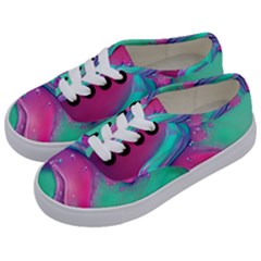 Marble Background - Abstract - Artist - Artistic - Colorful Kids  Classic Low Top Sneakers by GardenOfOphir