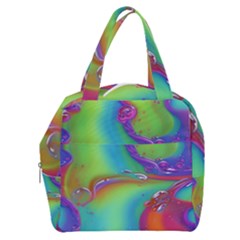 Modern Abstract Liquid Art Pattern Boxy Hand Bag by GardenOfOphir