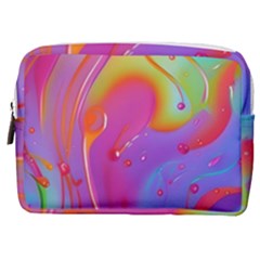 Beautiful Fluid Shapes In A Flowing Background Make Up Pouch (medium) by GardenOfOphir