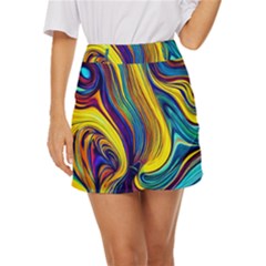 Rolling In The Deep Mini Front Wrap Skirt by GardenOfOphir
