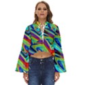 Fluid Forms Boho Long Bell Sleeve Top View1