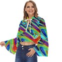 Fluid Forms Boho Long Bell Sleeve Top View2