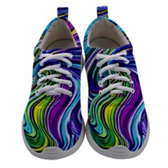 Waves Of Color Women Athletic Shoes by GardenOfOphir