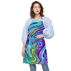 Waves Of Color Pocket Apron by GardenOfOphir