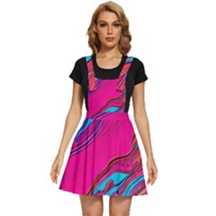 Colorful Abstract Fluid Art Apron Dress