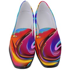 Abstract Fluid Art Women s Classic Loafer Heels by GardenOfOphir