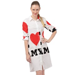 I Love Amy Long Sleeve Mini Shirt Dress by ilovewhateva
