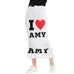 I Love Amy Maxi Fishtail Chiffon Skirt by ilovewhateva