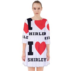 I Love Shirley Smock Dress by ilovewhateva