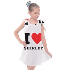 I Love Shirley Kids  Tie Up Tunic Dress by ilovewhateva