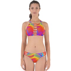 Liquid Art Pattern Perfectly Cut Out Bikini Set by GardenOfOphir