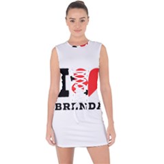 I Love Brenda Lace Up Front Bodycon Dress by ilovewhateva