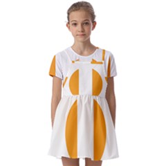 Zip Pay Special Series 16 Kids  Short Sleeve Pinafore Style Dress by Mrsondesign
