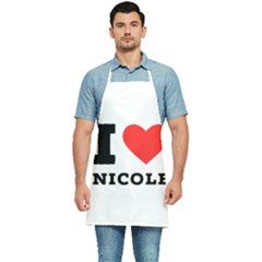 I Love Nicole Kitchen Apron by ilovewhateva