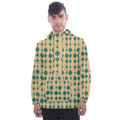 Pattern 27 Men s Front Pocket Pullover Windbreaker by GardenOfOphir