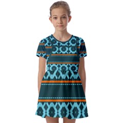 Pattern 28 Kids  Short Sleeve Pinafore Style Dress by GardenOfOphir