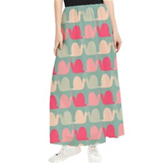 Colorful Slugs Maxi Chiffon Skirt by GardenOfOphir
