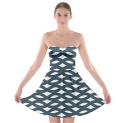 Lattice Pattern Strapless Bra Top Dress by GardenOfOphir