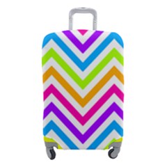 Bright Chevron Luggage Cover (small) by GardenOfOphir