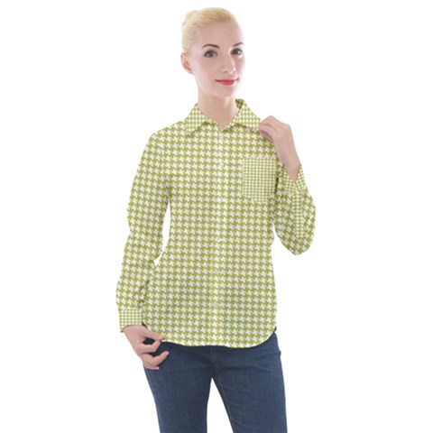 Pattern 96 Women s Long Sleeve Pocket Shirt by GardenOfOphir