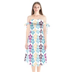 Pattern 104 Shoulder Tie Bardot Midi Dress by GardenOfOphir